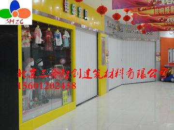 北京磁条PVC折叠门 阳台折叠门欧式