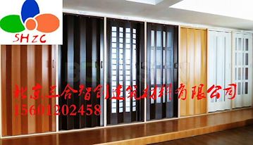 北京带滑道的折叠门 折叠门PVC室内门浴室门