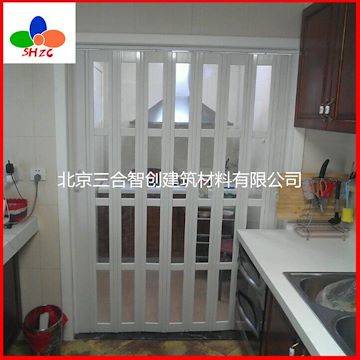 北京定制加工PVC折叠门、豪华有机玻璃折叠门、推拉折叠门、量大从优